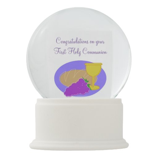 First Holy Communion Congratulations Snow Globe Zazzle