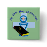 First Holy Communion Gifts for Kids Button