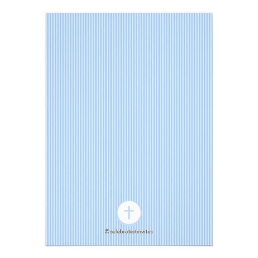 First Holy Communion Invitation Chalice Boy Blue