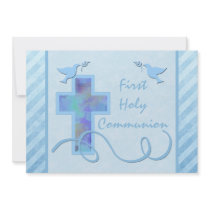 First Holy Communion Invitation for a Boy