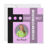 First Holy Communion Invitation Pink 2