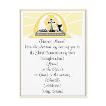 First Holy Communion Invitation postcards by christiandesigns First Holy Communion Invitation postcards