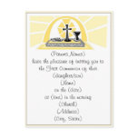 First Holy Communion Invitation postcards