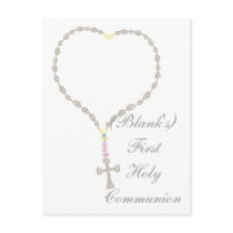 First Holy Communion Invitation postcards by christiandesigns First Holy Communion Invitation postcards