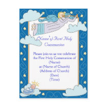 First Holy Communion Invitation postcards by christiandesigns First Holy Communion Invitation postcards