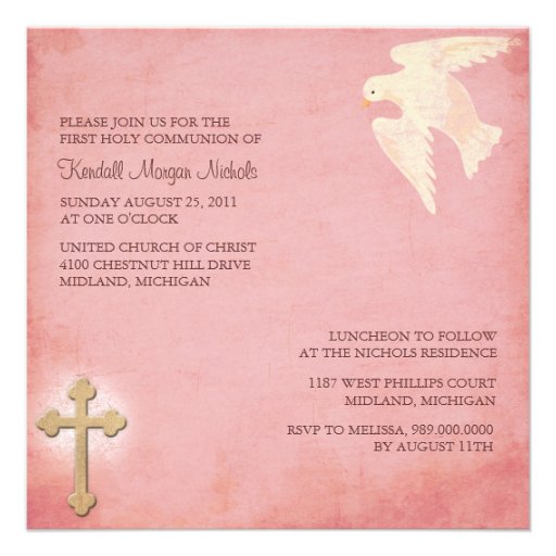 First Holy Communion Invitations