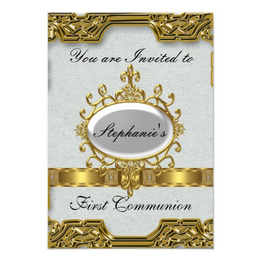 First Holy Communion Personalized Invite