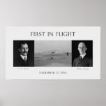 First In Flight - The Wright Brothers Poster
