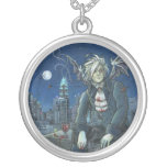 First in flight Vampire Round Necklace