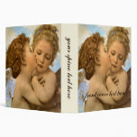 First Kiss by Bouguereau, Vintage Victorian Angels Vinyl Binders