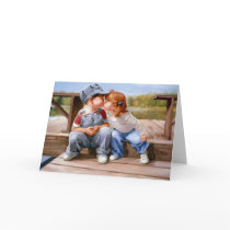 First Kiss Greeting Card
