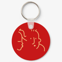 First Kiss? keychains