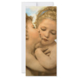 First Kiss, L'Amour et Psyché, Enfants, Bouguereau Customized Rack Card