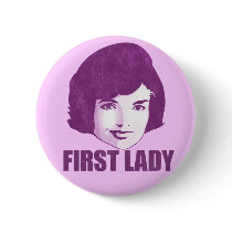 First Lady Jackie O  Button
