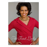 First Lady Michelle Obama Greeting Card
