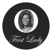 First Lady Obama Sticker by obamastore First Lady Obama Sticker