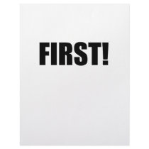 FIRST! letterhead by szclothingdesigns FIRST! letterhead
