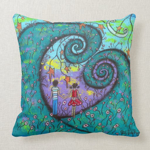 First Love II Throw Pillow