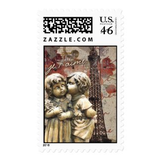 First Love - Je t'aime stamp