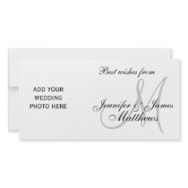 First Married Christmas Monogram PhotoCard