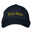 First Mate embroidered hats by superrox First Mate embroidered hats