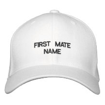 FIRST MATE NAME HAT EMBROIDERED HAT