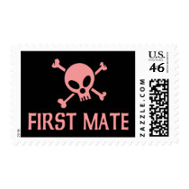 First Mate Pink Skull Stamps