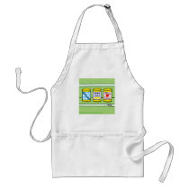 First Mother's Day Cartoon Gift Apron by Swisstoons First Mother's Day Cartoon Gift Apron