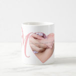 First Mothers Day New Mommy Pink Heart Photo Coffee Mugs
