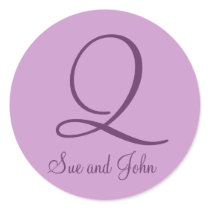 First Names and Last Initial Q Mauve stickers by monogramgallery First Names and Last Initial Q Mauve stickers