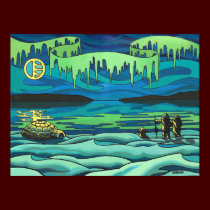 First Nation Painting Print Inuit Love Home Decor posters