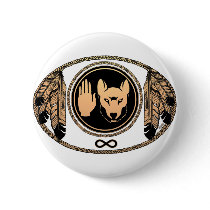 First Nations Buttons Gifts Metis Wolf Native Art