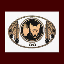 First Nations Cards Wolf Native Art Cards Metis postcards