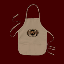 First Nations Kids Apron Wolf Art Metis Gifts aprons