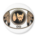 First Nations Magnets Metis Wolf Native Art