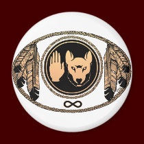 First Nations Magnets Metis Wolf Native Art Gift magnets