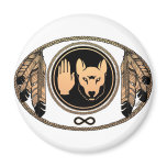 First Nations Magnets Metis Wolf Native Art Gift