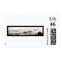 First Ocean Steamship Photo 1913 Stamp