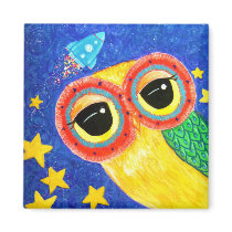 First Owl In Space magnets by udonchow First Owl In Space magnets