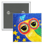 First Owl In Space Pinback Button
