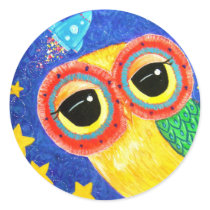 First Owl In Space stickers by udonchow First Owl In Space stickers