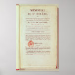 First page of 'Memorial de Sainte-Helene' Print