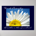 first Priority art prints Breathe in the Sunshine!