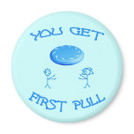 First Pull Frisbee Refrigerator Magnet