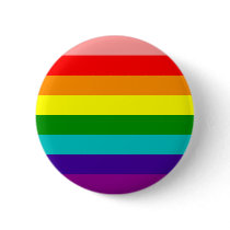 First Rainbow Gay Pride Flag Button