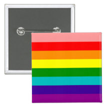First Rainbow Gay Pride Flag Button