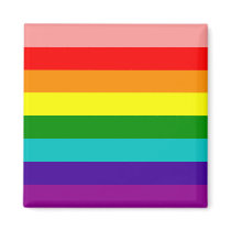 First Rainbow Gay Pride Flag Magnet