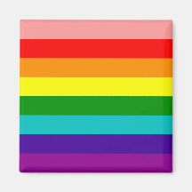 First Rainbow Gay Pride Flag Magnet