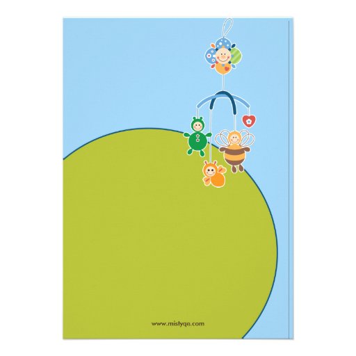 First Rice Ceremony Baby Mobile Invitation