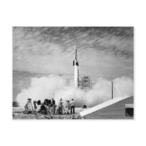 First Rocket Launch, Cape Canaveral, "Bumper 2" Postcard